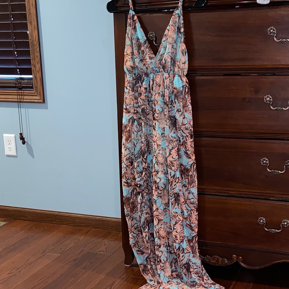 Soiéblu, size L, pink/blue floral
